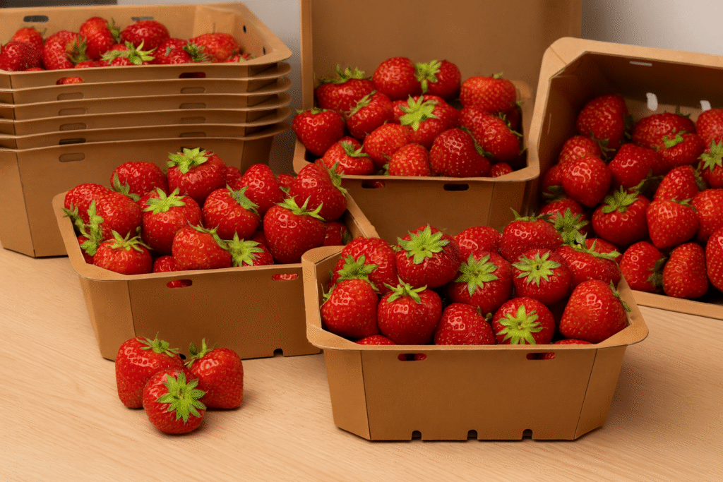 Strawberries in Top Seal punnets