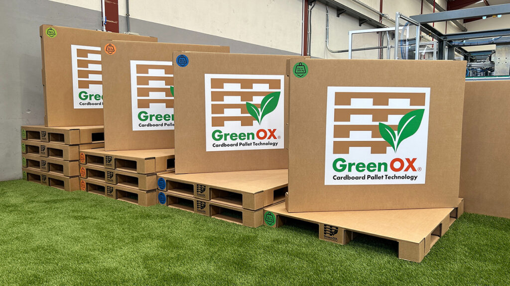 Green OX Cardboard Pallets