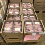 chicken fillet in cardboard boxes